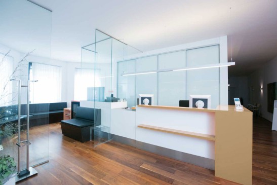 Empfang der Privatpraxis für offene MRT